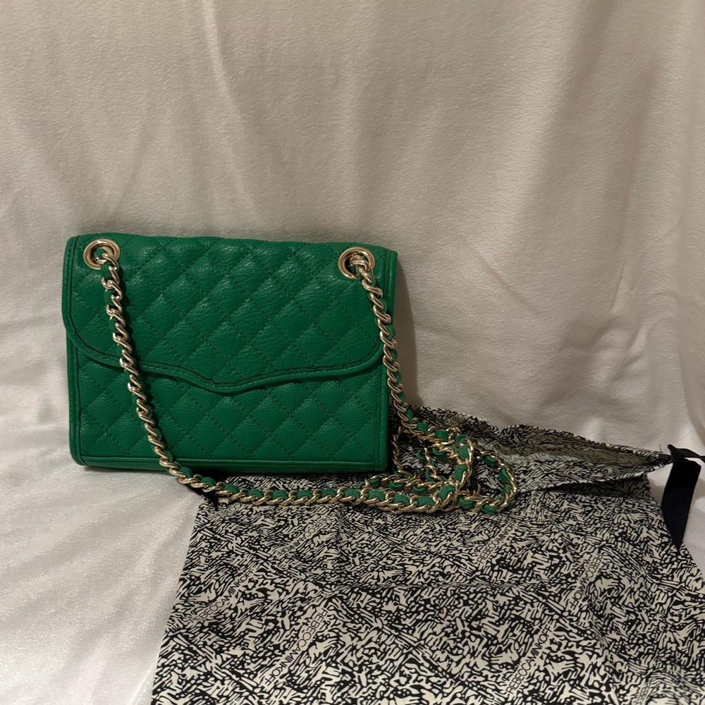 Rebecca Minkoff Green Quilted Cross Body